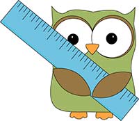 owl with ruler